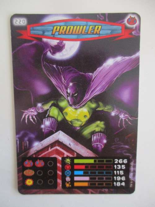 MARVEL TRADING CARDS - SPIDER-MAN / HEROES and VILLIANS  - NO. 220  PROWLER