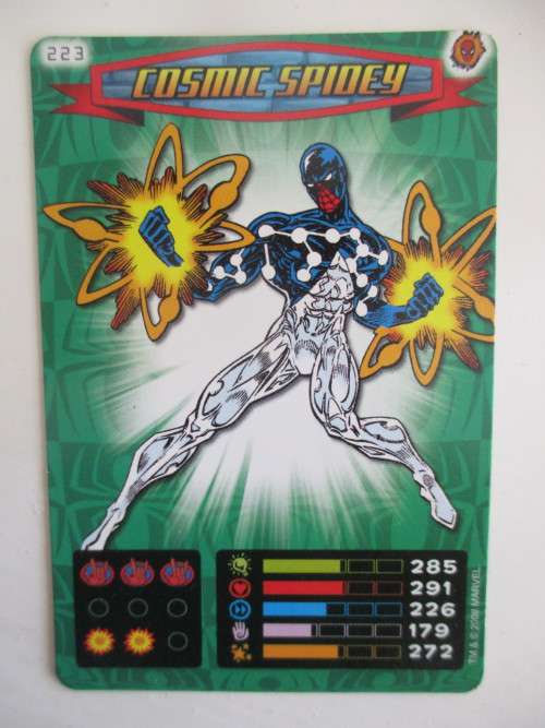 MARVEL TRADING CARDS - SPIDER-MAN / HEROES and VILLIANS  - NO. 223 - COSMIC SPIDEY