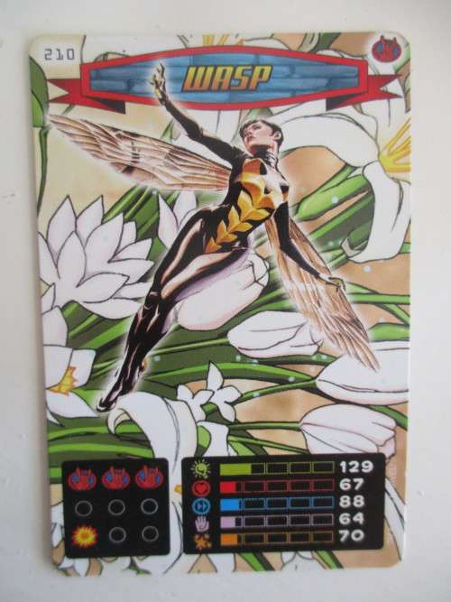 MARVEL TRADING CARDS - SPIDER-MAN / HEROES and VILLIANS  - NO. 210 - WASP