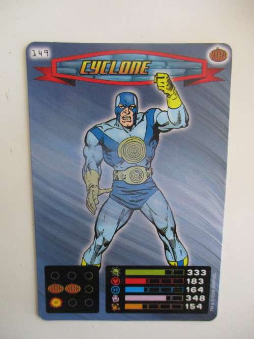 MARVEL TRADING CARDS - SPIDER-MAN / HEROES and VILLIANS  - NO. 149 CYCLONE