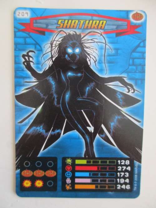 MARVEL TRADING CARDS - SPIDER-MAN / HEROES and VILLIANS  - NO. 209 SHATHRA