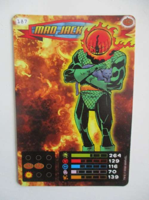 MARVEL TRADING CARDS - SPIDER-MAN / HEROES and VILLIANS  - NO. 187 MAD JACK