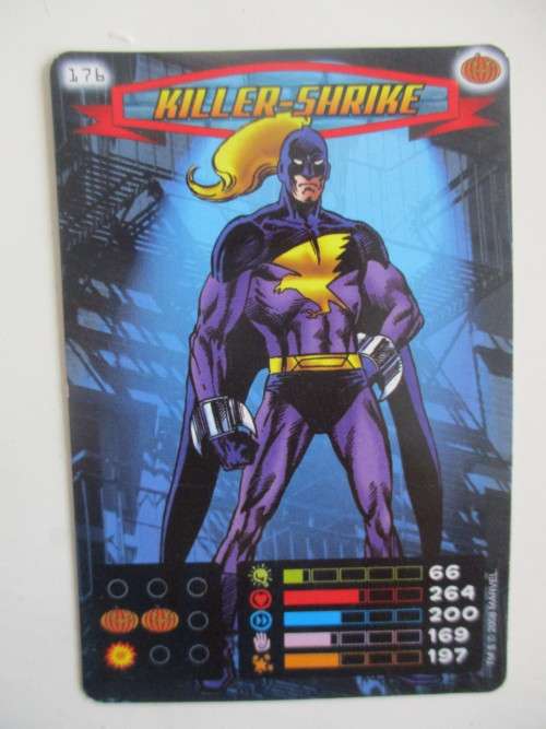 MARVEL TRADING CARDS - SPIDER-MAN / HEROES and VILLIANS  - NO. 176 KILLER-SHRIKE