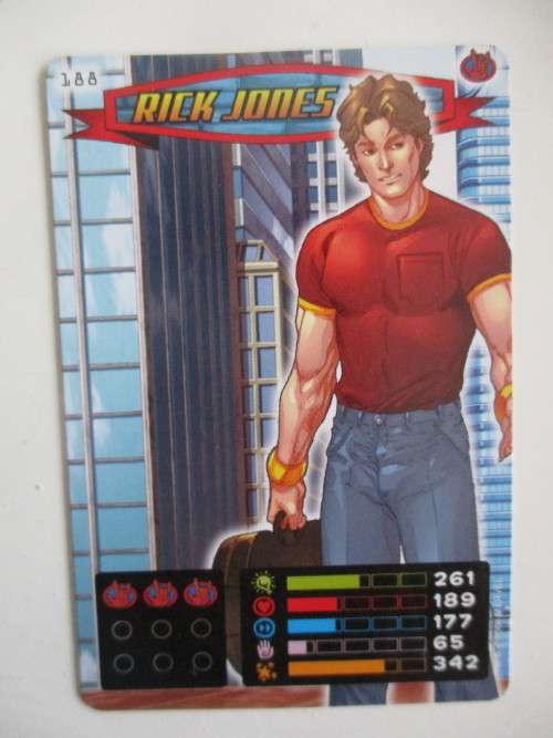 MARVEL TRADING CARDS - SPIDER-MAN / HEROES and VILLIANS  - NO. 188 RICK JONES