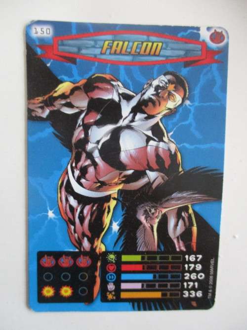 MARVEL TRADING CARDS - SPIDER-MAN / HEROES and VILLIANS  - NO. 150 FALCON