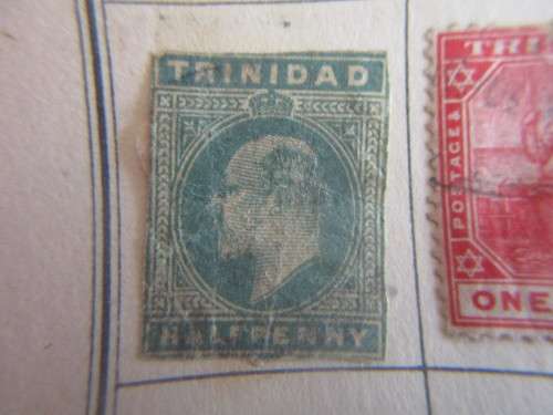 TRINIDAD AND TOBAGO 3 OLD USED MOUNTED STAMPS