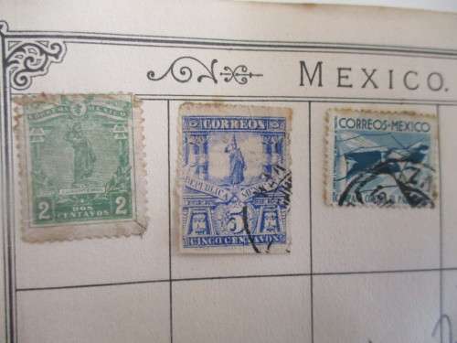 MEXICO LOT OF 3   OLD USED STAMPS MOUNTED