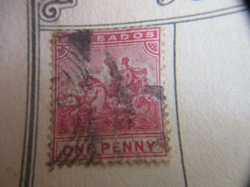 BAHAMAS AND BARBADOS USED MOUNTED STAMPS