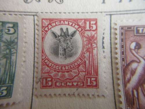 TANGANYIKA/ KENYA 4 STAMPS MOUNTED 2 UNUSED 1920`S
