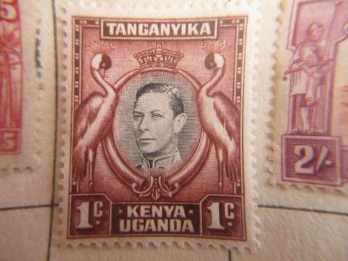 TANGANYIKA/ KENYA 4 STAMPS MOUNTED 2 UNUSED 1920`S
