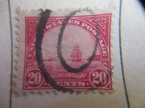 AMERICA LOT OF 3 USED MOUNTED STAMPS