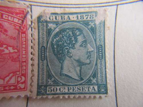 CUBA LOT OF 3 OLD MOUNTED STAMPS