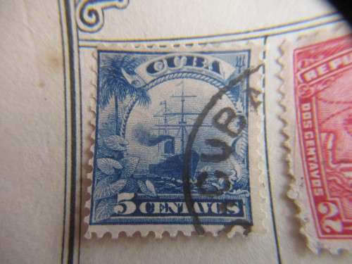CUBA LOT OF 3 OLD MOUNTED STAMPS