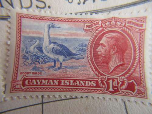 COSTA RICA  AND CAYMAN ISLANDS LOT OF 3 UNUSED MOUNTED STAMPS