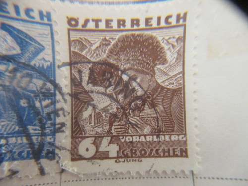 AUSTRIA - LOT OF 7 MOUNTED STAMPS