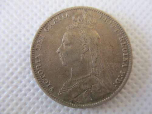 GREAT BRITAIN - QUEEN VICTORIA - SILVER JUBILEE - 1889 SILVER COIN GFEAT DETAIL