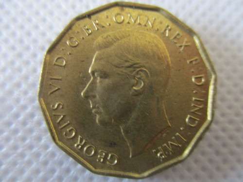 GREAT BRITAIN - THREE PENCE - 1937  GREAT DETAIL