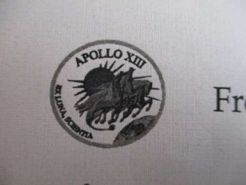 HANDWRITTEN LETTER - ASTRONAUT  FRED W. HAISE  - APOLLO 13  - 2012