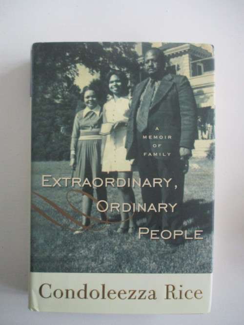 EXTRAORDINARY ORDINARY PEOPLE - SECRETARY OF STATE - CONDOLEEZZA RICE - AUTOGRAPHED /SIGNED BY HER