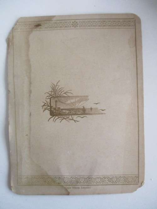 VICTORIAN  CHRISTMAS CARD HOME MADE