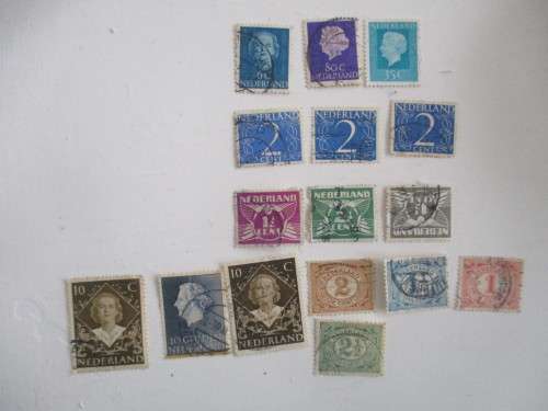 NETHERLANDS  - LOT OF USED OLD STAMPS UNMOUNTED