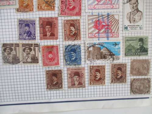 EGYPT / ETHIOPIA AND PERSIA - USED MOUNTED STAMPS
