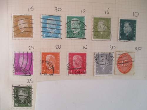 GERMANY LOT OF MOUNTED REICH STAMPS