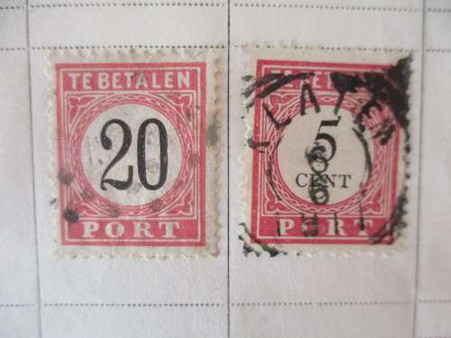 NETHERLANDS DUTCHEAST INDIES - REVENUE STAMPS MOUNTED