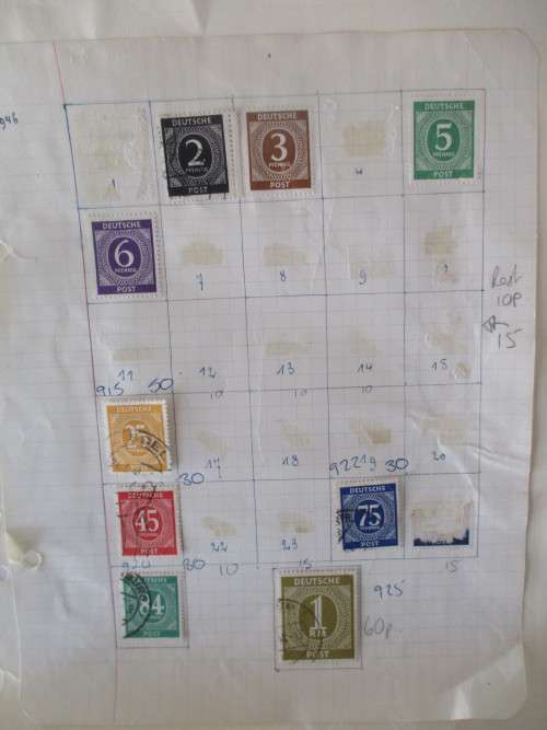 GERMANY ALLIED OCCUPATION - MOUNTED STAMPS