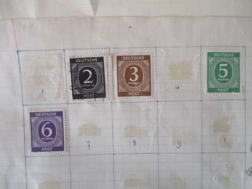 GERMANY ALLIED OCCUPATION - MOUNTED STAMPS