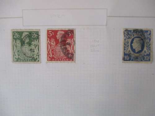 GREAT BRITAIN - KING GEOGE VI 1939 USED MOUNTED STAMPS