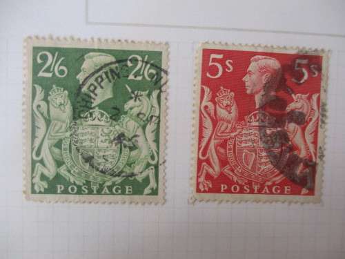GREAT BRITAIN - KING GEOGE VI 1939 USED MOUNTED STAMPS