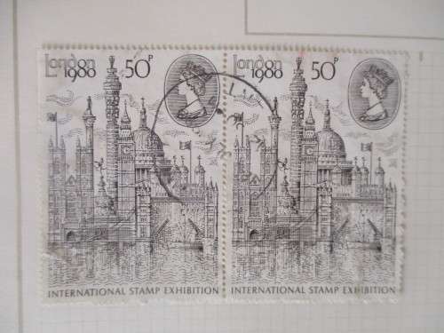 GREAT BRITAIN INTERNATIONAL STAMP EXHIBITION 1980 50P USED MOUNTED