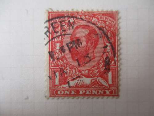 GREAT BRITAIN - GEORGE V 1911 USED MOUNTED STAMP