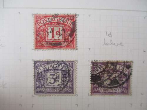 GREAT BRITAIN LOT OF USED MOUNTED POSTAGE REVENUE STAMPS 1914