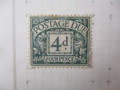 GREAT BRITAIN LOT OF USED MOUNTED POSTAGE REVENUE STAMPS 1914