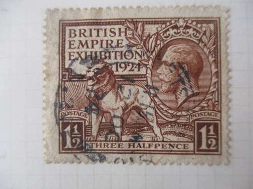 GREAT BRITAIN SINGLE MOUNTED USED STAMP 1924