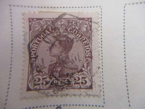 PORTUGAL KING MANUEL II 1910 USED MOUNTED STAMPS