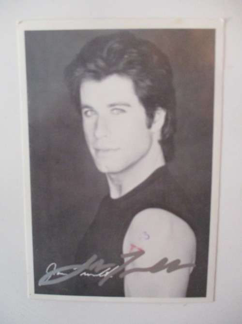 AUTOGRAPHED / SIGNED - JOHN TRAVOLTA - GREASE AND FREE PRINTED AUTOGRAPH!!!