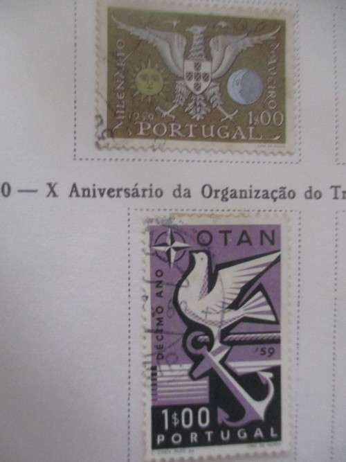 PORTUGAL USED MOUNTED STAMPS 1959