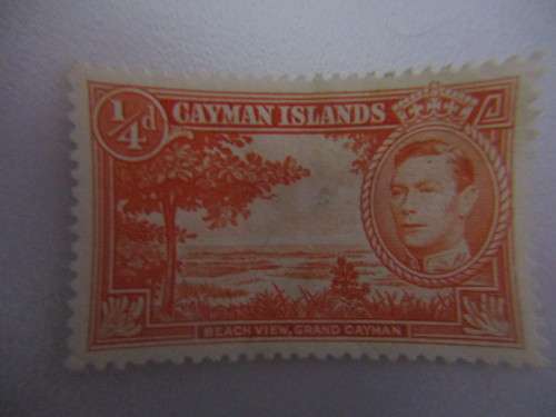 CAYMAN ISLANDS - PREVIOUSLY MOUNTED MINT STAMP