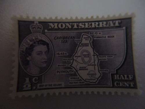MONTSERRAT - UNUSED PREVIOUSLY MOUNTED STAMP