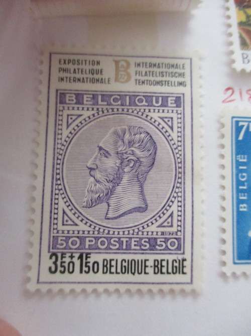 BELGIUM - LOT OF MOUNTED UNUSED STAMPS