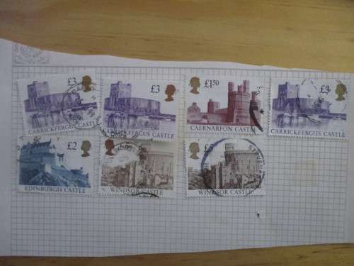 GREAT BRITAIN - USED CASTES MOUNTED STAMPS