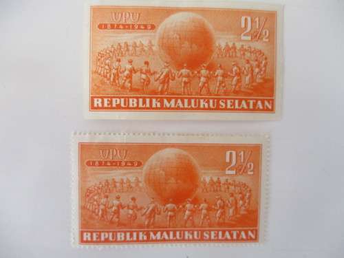 INDONESIA  - UNUSED PREVIOUSLY MOUNTED 2 STAMPS