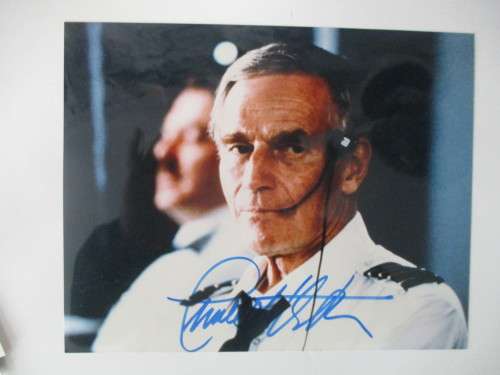 AUTOGRAPHED / SIGNED - CHARLTON HESTON - SCENCE FROM CRASH LANDING