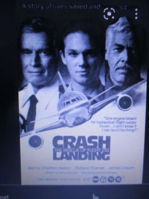 AUTOGRAPHED / SIGNED - CHARLTON HESTON - SCENCE FROM CRASH LANDING