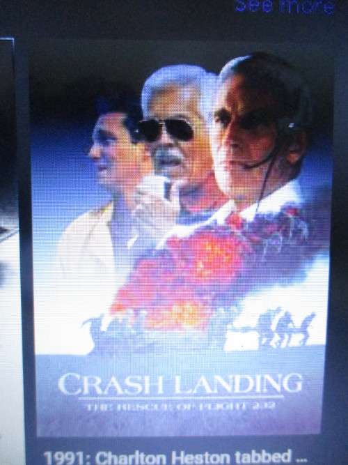 AUTOGRAPHED / SIGNED - CHARLTON HESTON - SCENCE FROM CRASH LANDING