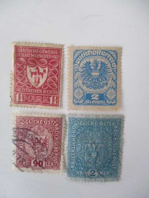 AUSTRIA / GERMANY REICH STAMPS USED LOT OF 4