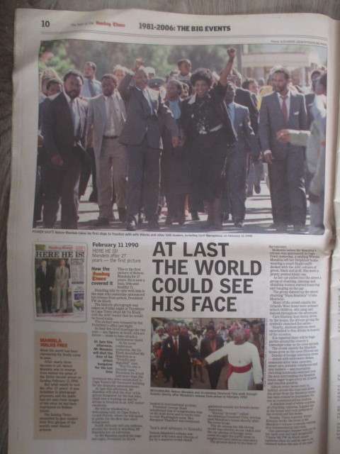 MANDELA LOT - FIRST DAY COVER - 90TH BIRTHDAY  CAPSULATED COIN AND NEWSPAPER